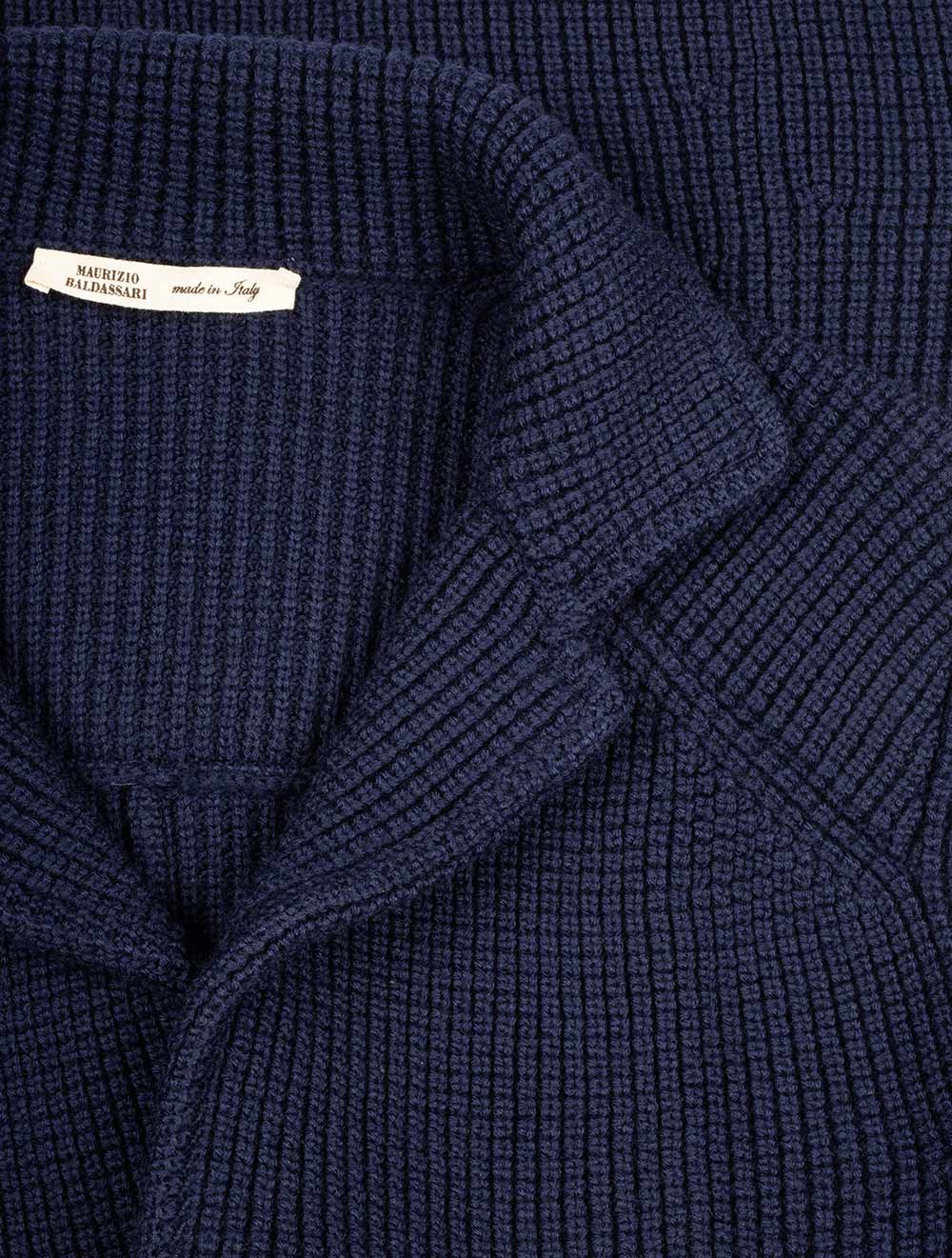 Cob Stitch Brenta Swacket Navy - Image 4