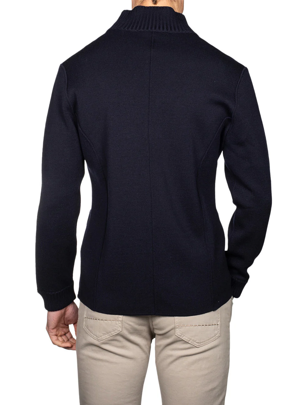 Ecotec Milano Stitch Swacket Navy - Image 3