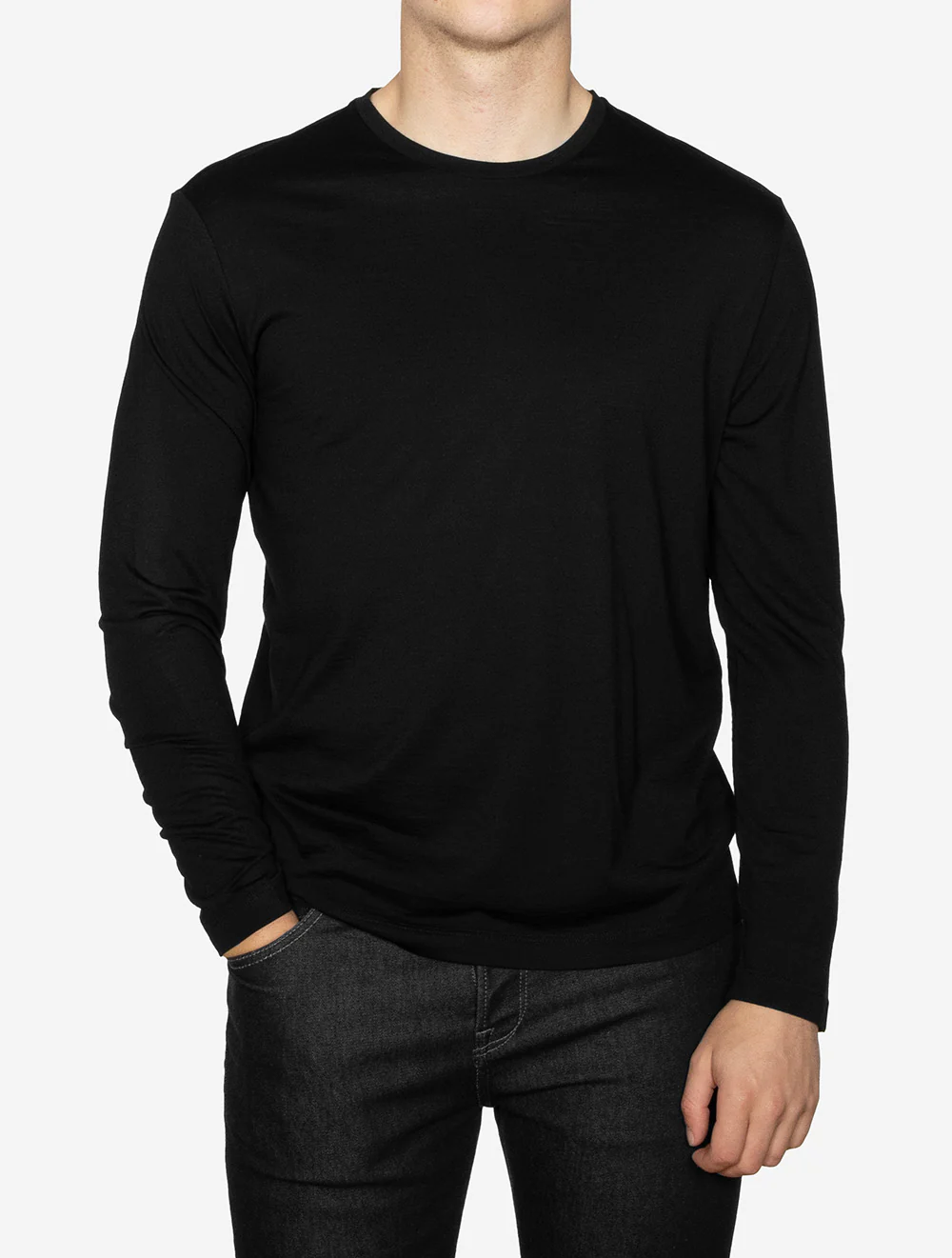 Long Sleeve T-Shirt Black - Image 2