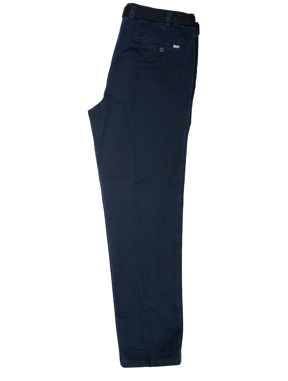 Mens Classic Cotton Trousers Blue - Image 2