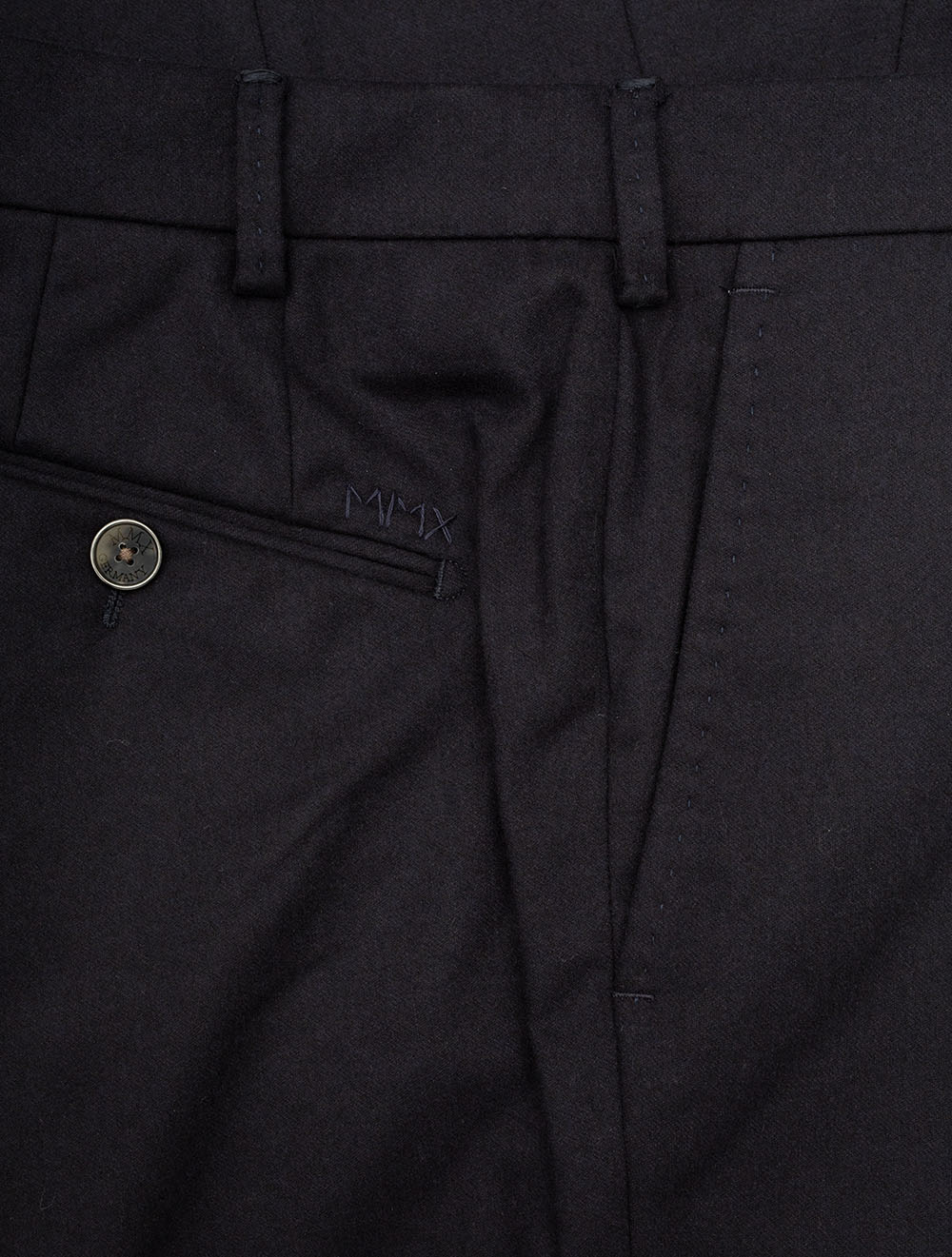 Lupus Wool Flannel Trousers Navy - Image 5