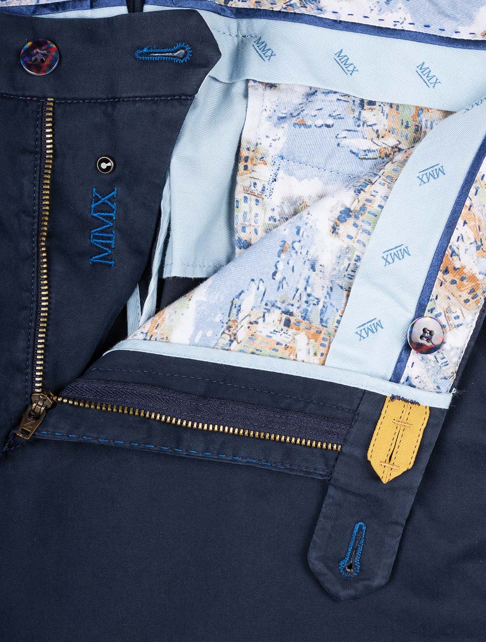Pegasus Cotton Chino Shorts Navy - Image 6