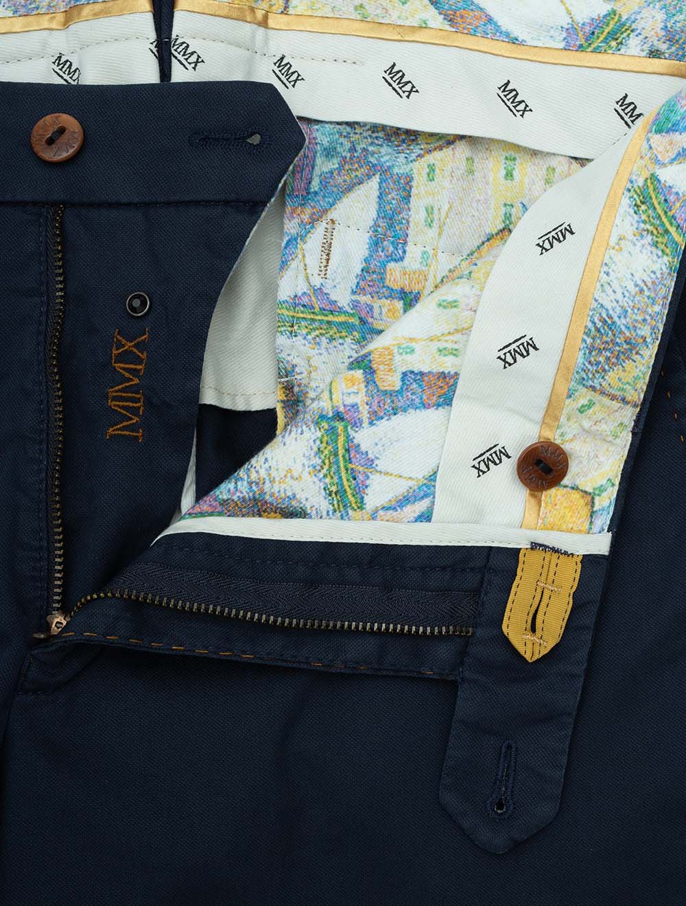 Pegasus Cotton Chino Shorts Navy - Image 6