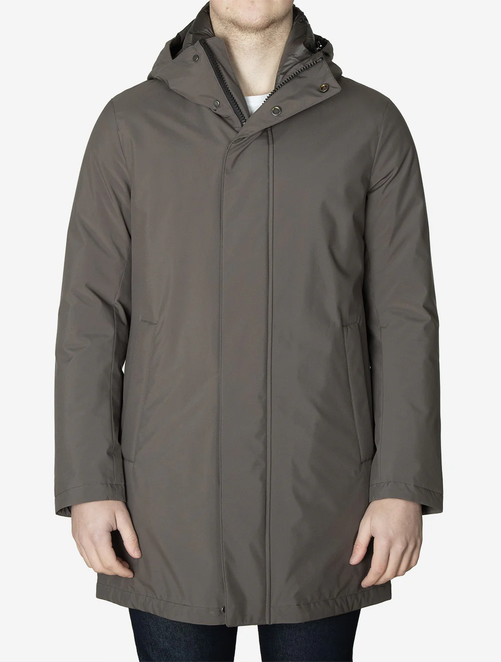 Down Coat Grey - Image 2