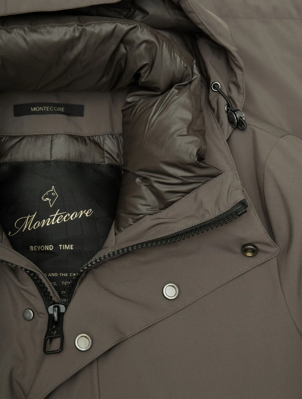 Down Coat Grey - Image 4