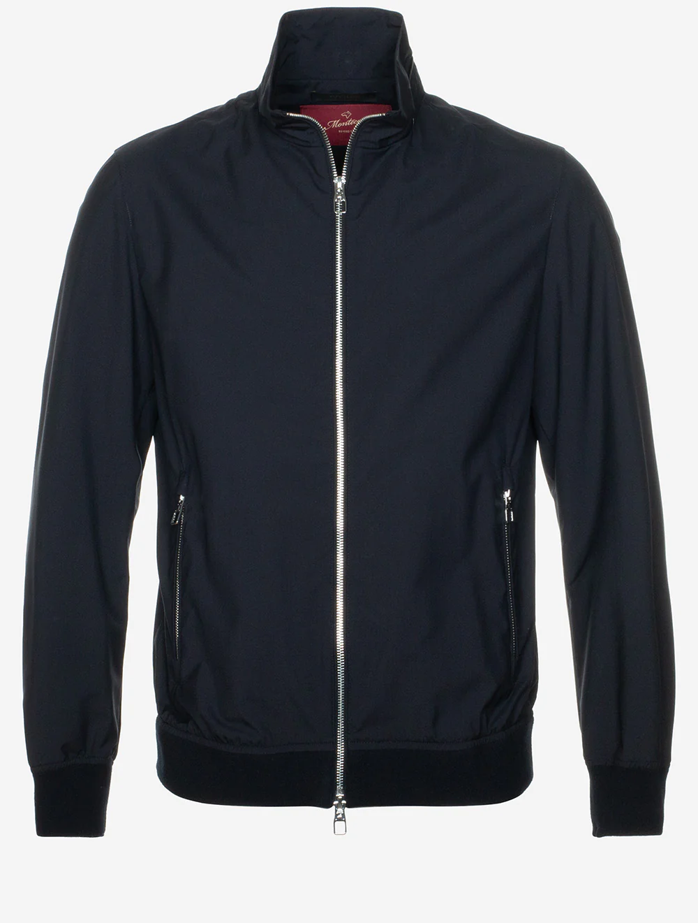 Wool Full Zip Blouson Navy