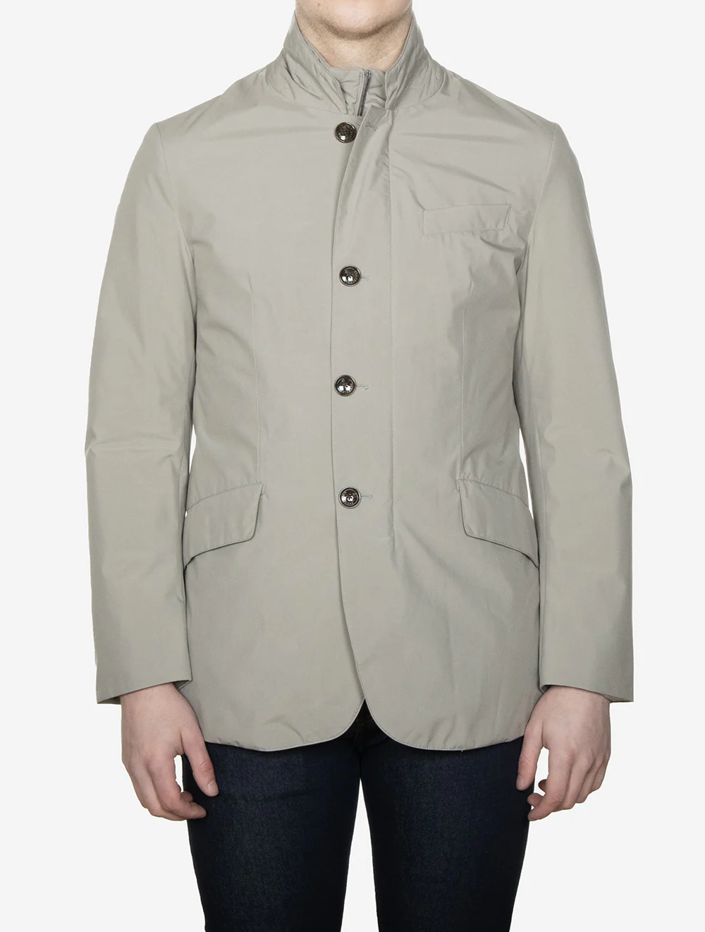 Padded Blazer Taupe - Image 2