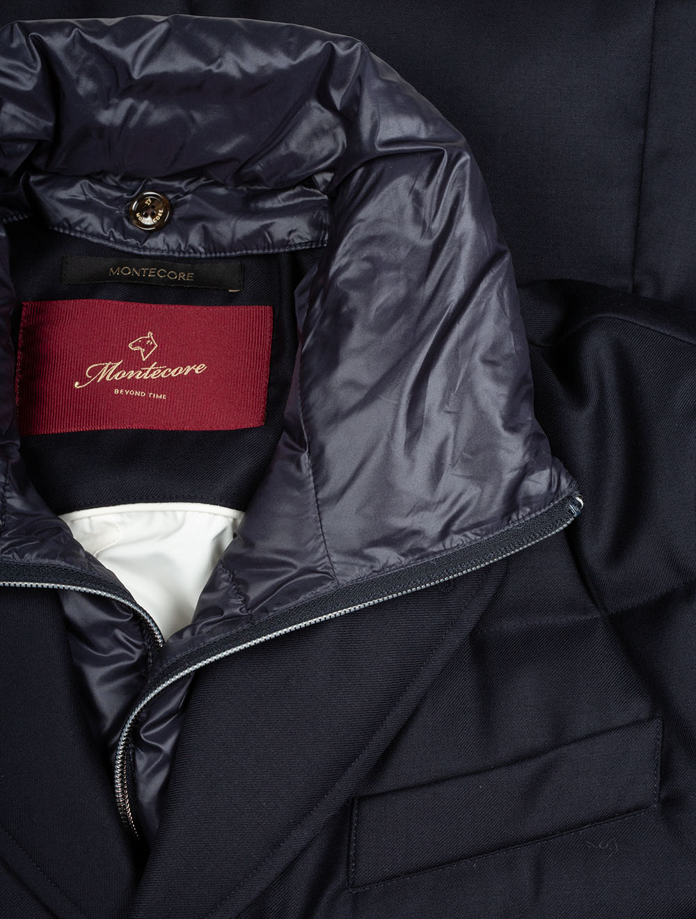 Short Down Jacket Navy - Image 5