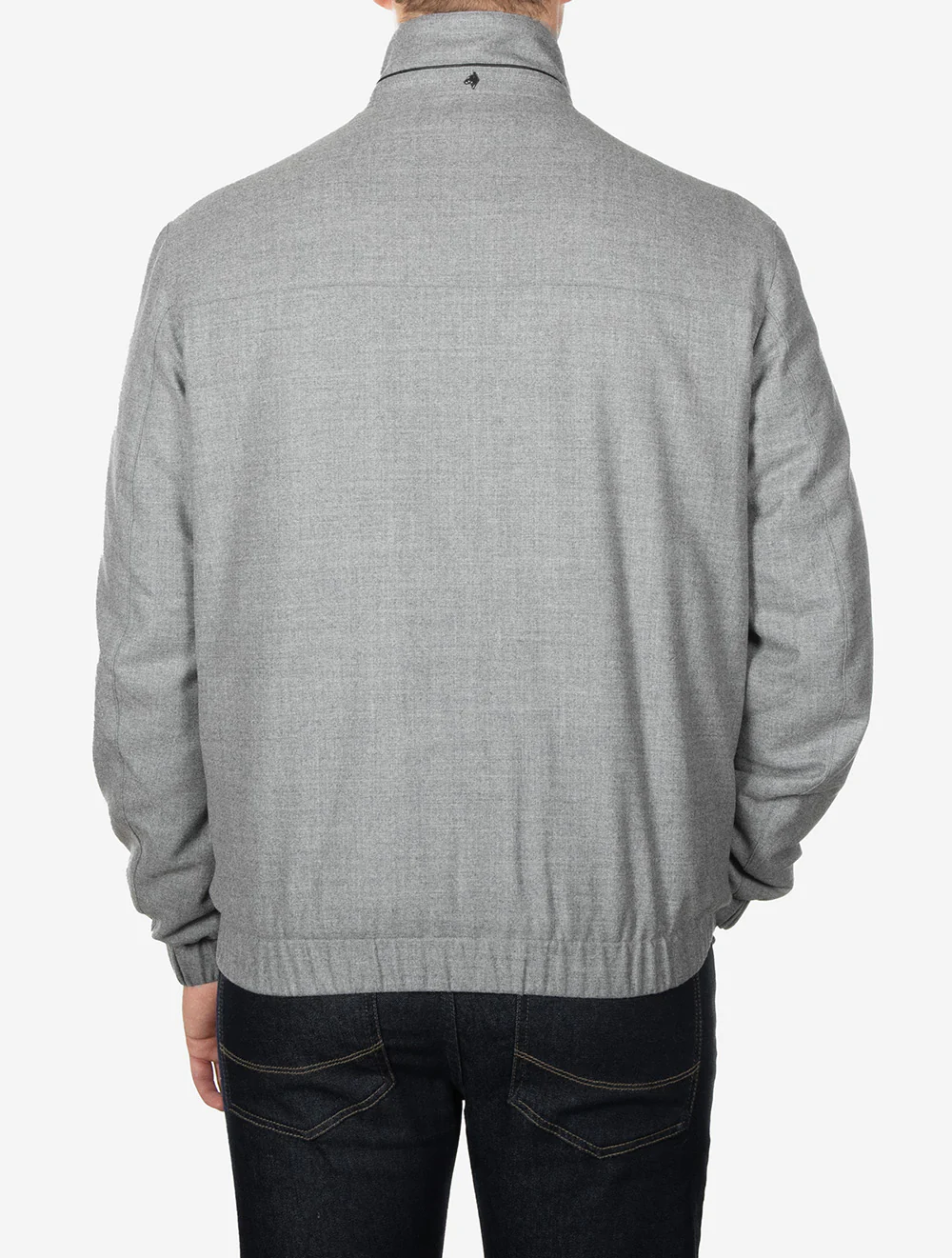 Short Wool Blouson Grey - Image 3
