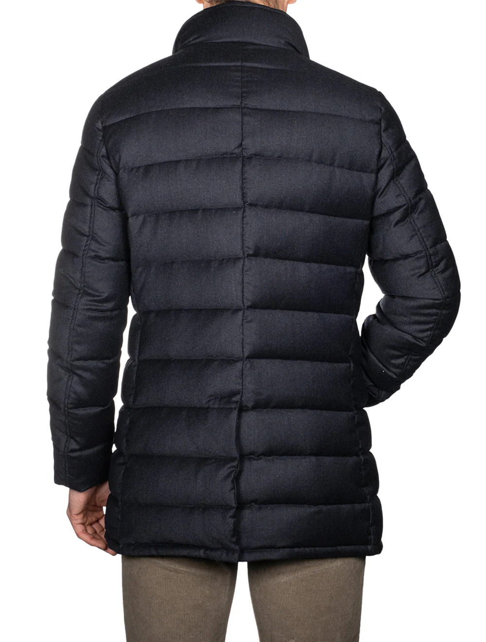 Calegari Padded Coat With Insert Blue Grey - Image 3