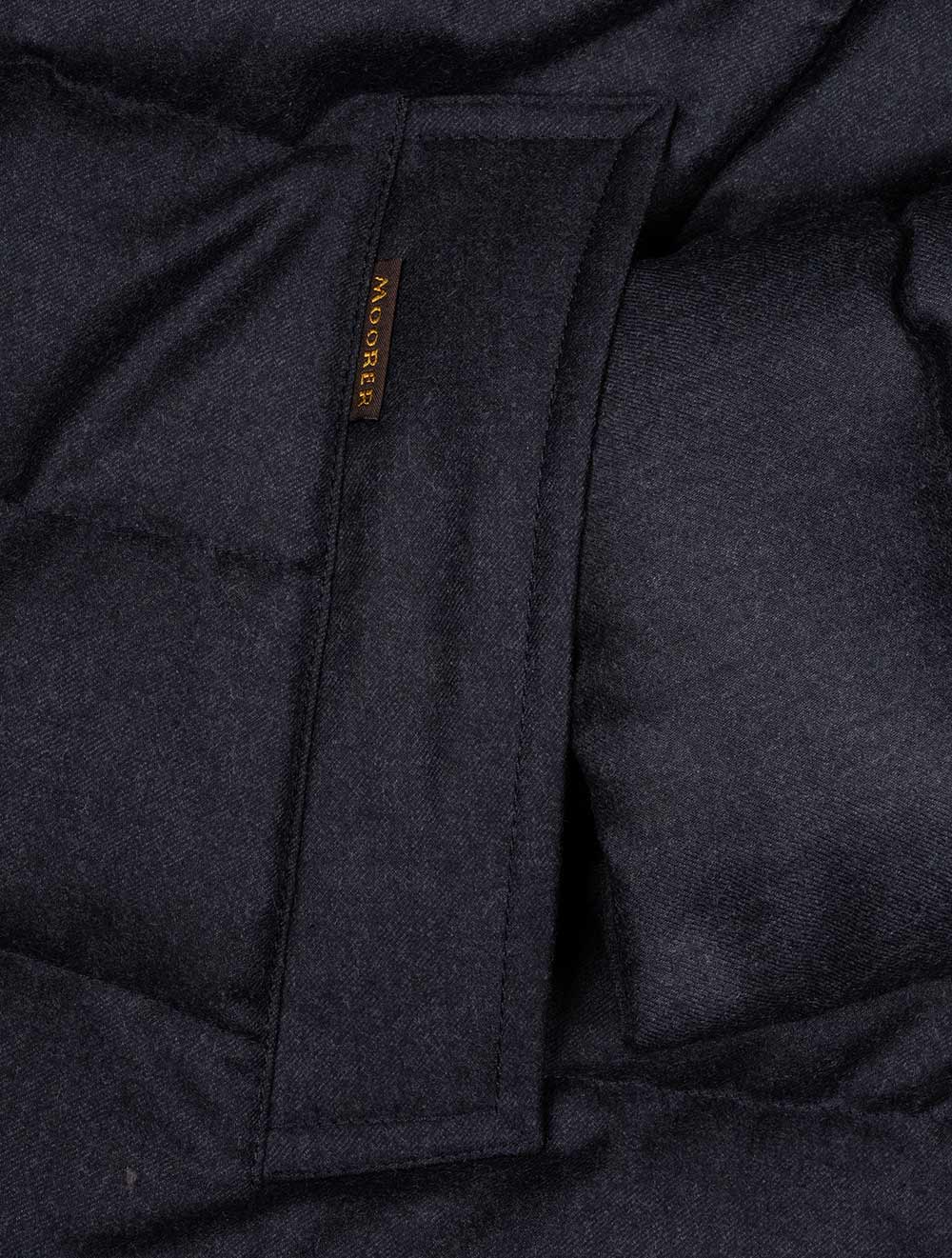 Calegari Padded Coat With Insert Blue Grey - Image 7