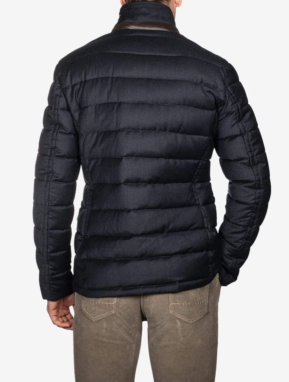 Zayn Puffa Coat Blue Grey - Image 4