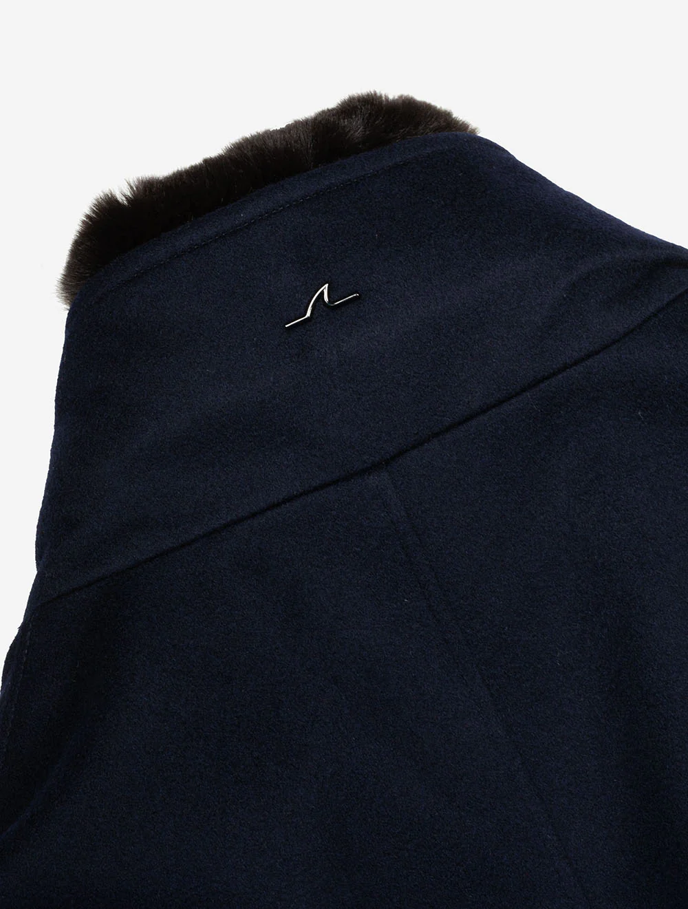 Cashmere Loropiana Strom System Coat Navy - Image 8