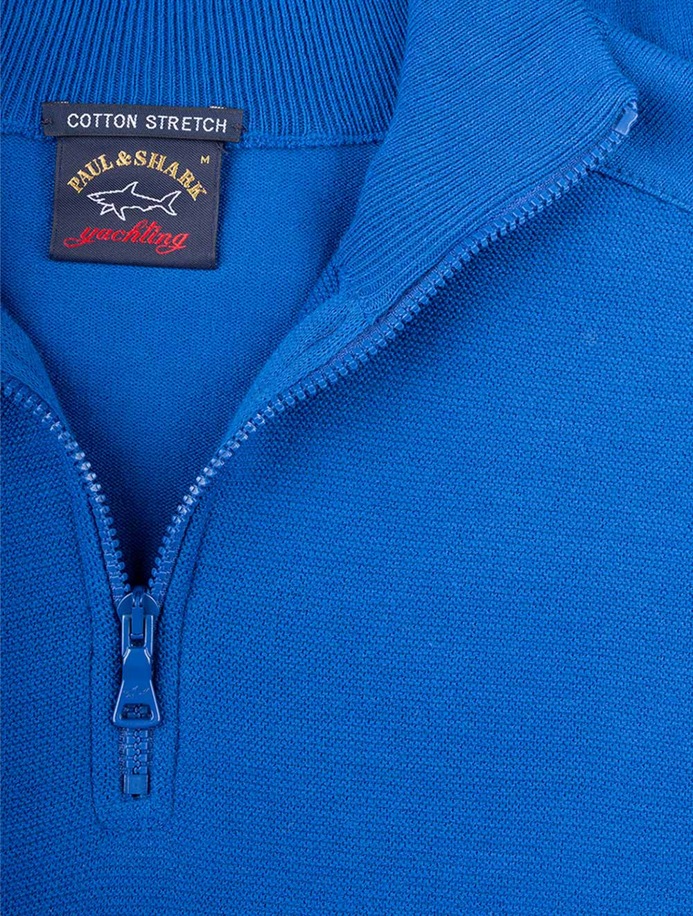 Cotton Half Zip Blue - Image 4