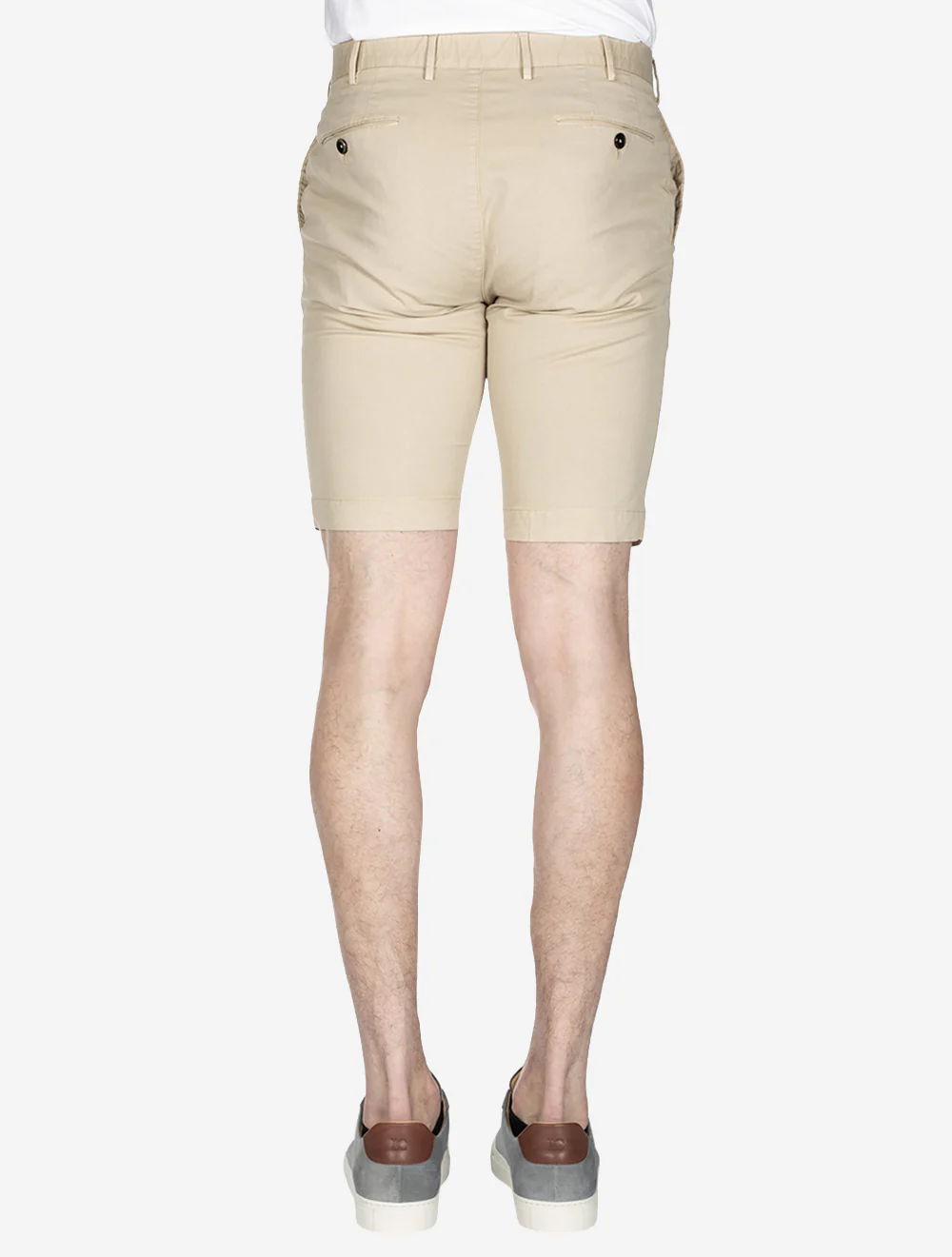 Cotton Shorts Beige - Image 3