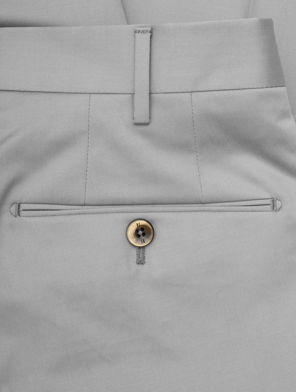Formal Stretch Cotton Chino Light Grey - Image 2