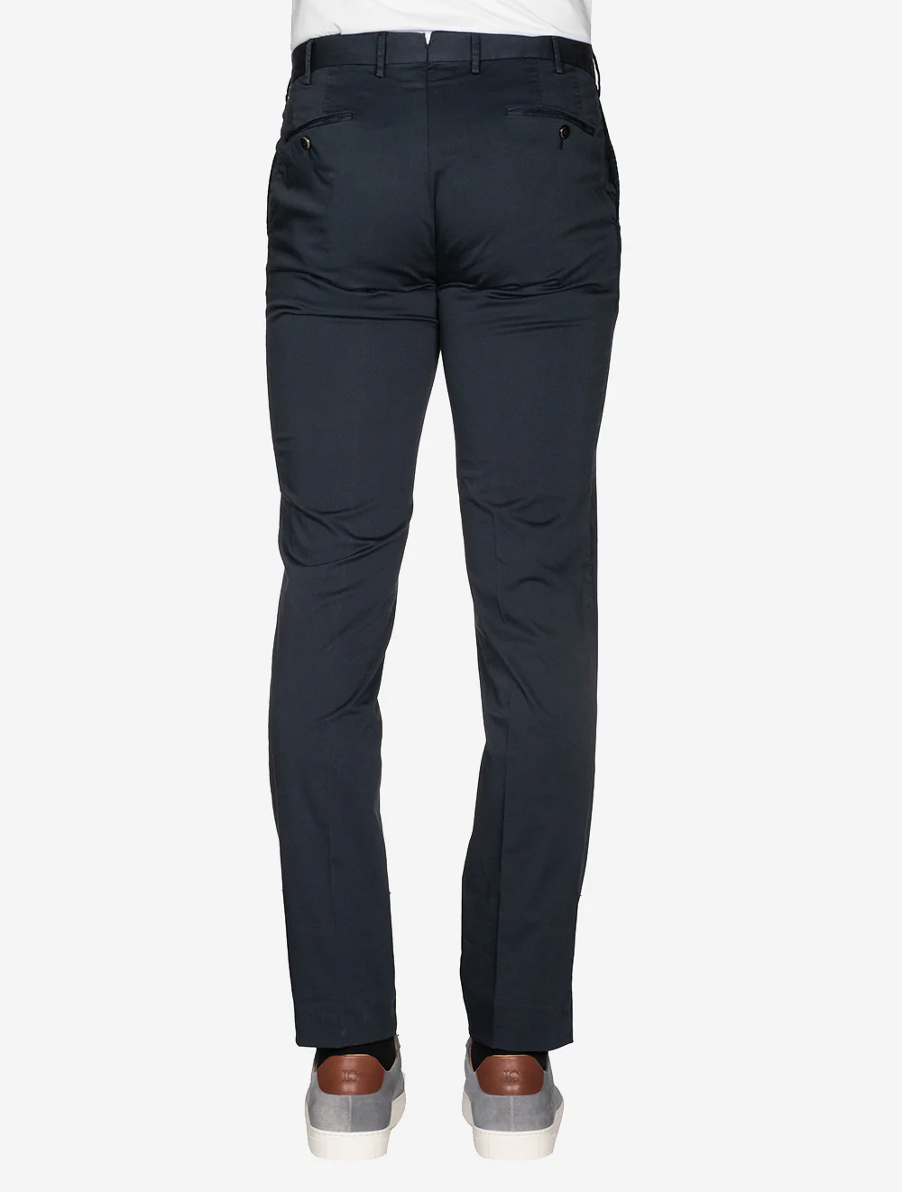 Light Stretch Gabardine Trouser Navy - Image 3