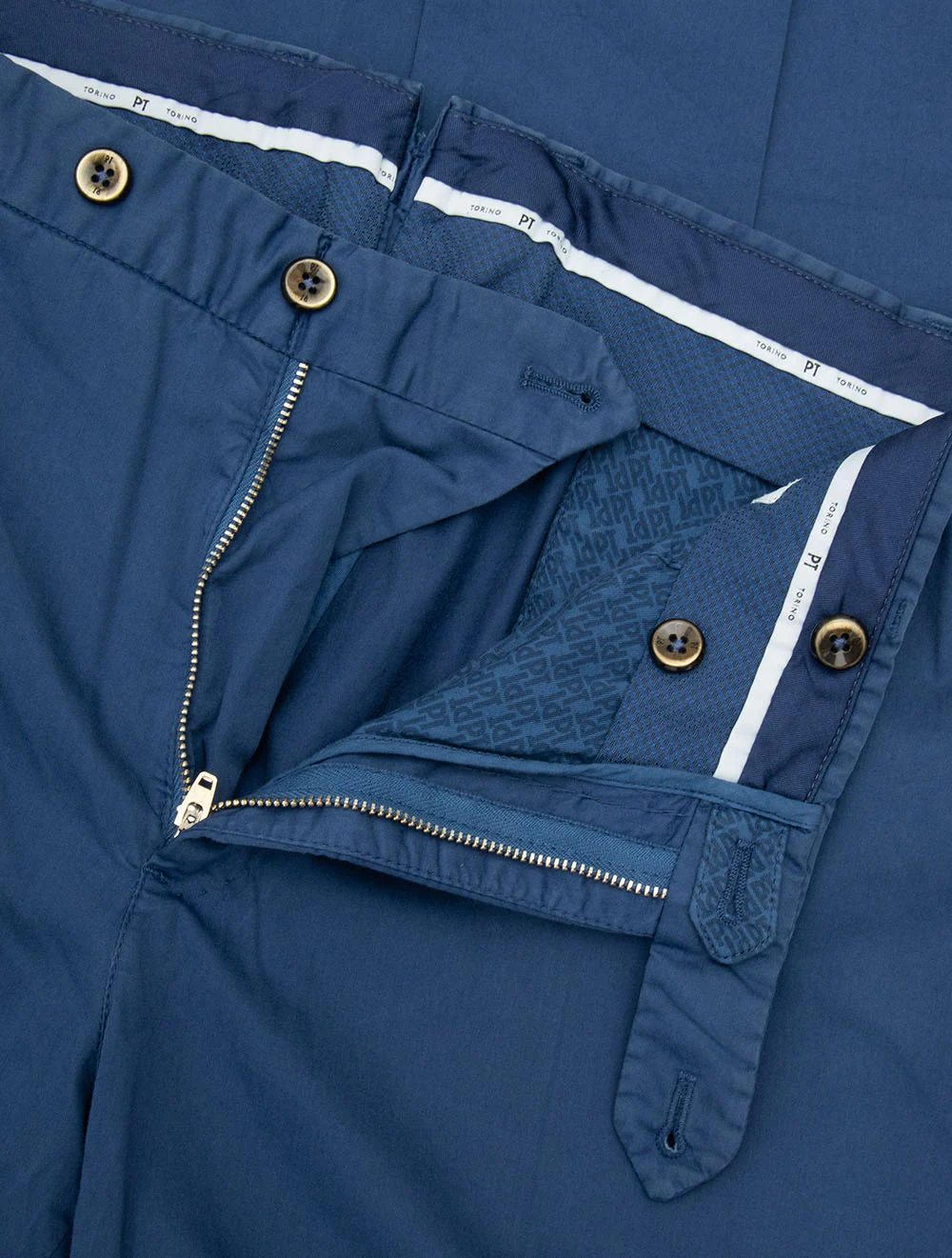 PT01 Stretch Chino Blue - Image 4