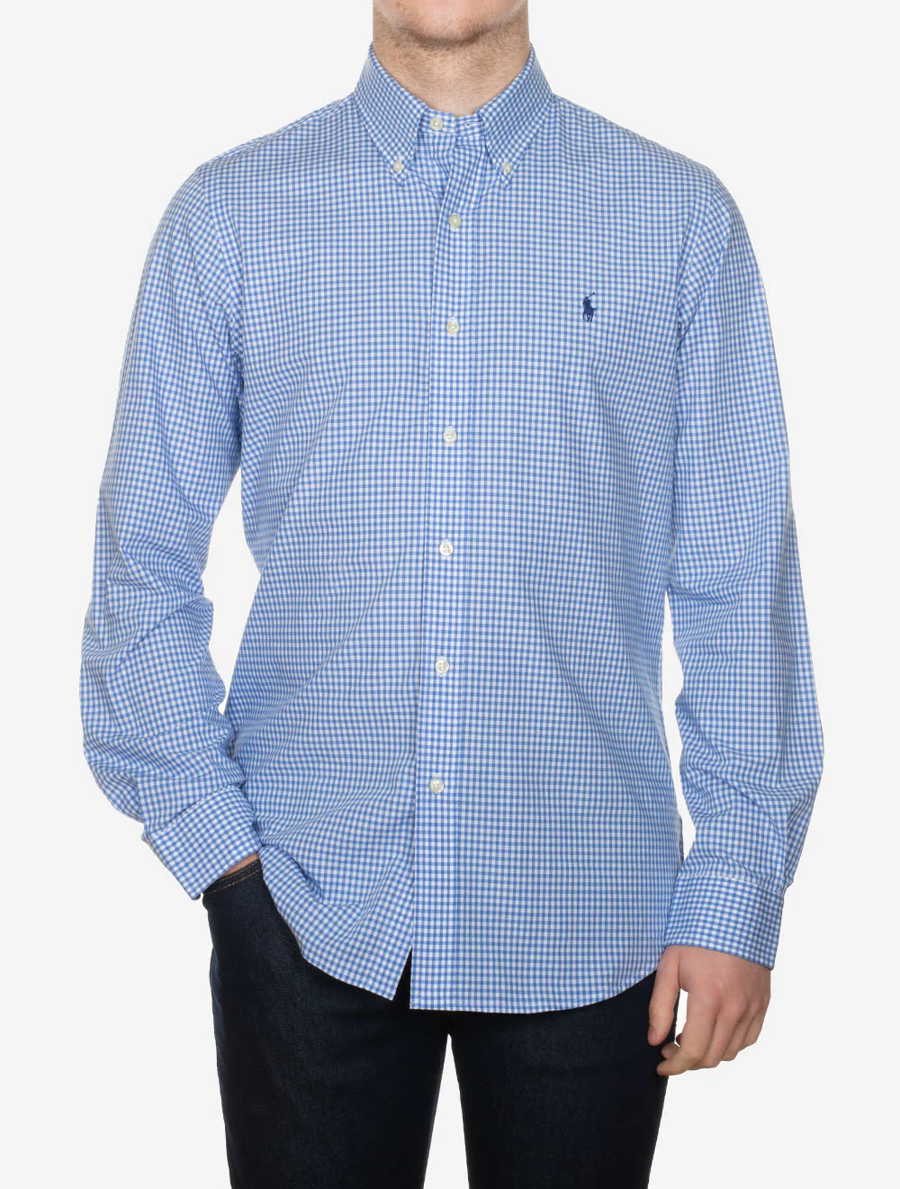 Gingham Buttondown Shirt Blue - Image 2