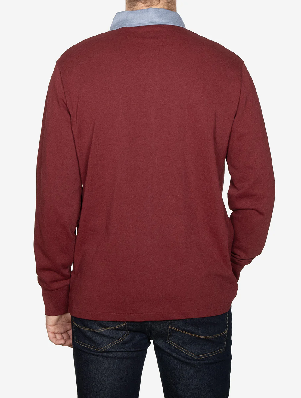 Chambray Collar Heavy Rugger Plumped Red - Image 3
