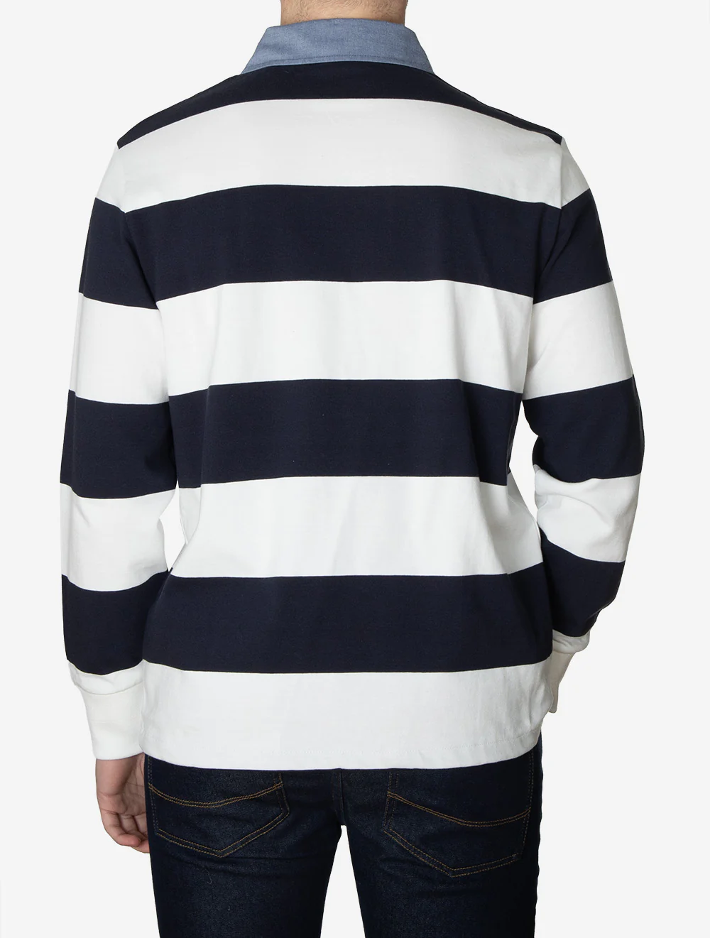 Regular Chambray Stripe Heavy Rugger Eggshell - Image 3