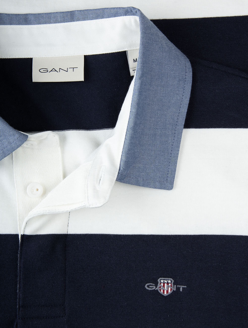 Regular Fit Chambray Stripe Heavy Rugger Eggshell - Image 4