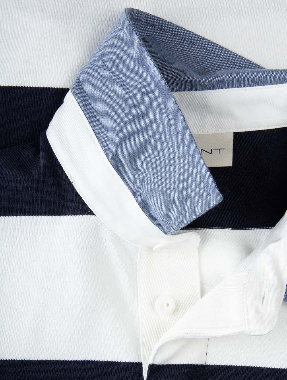 Regular Fit Chambray Stripe Heavy Rugger Eggshell - Image 6