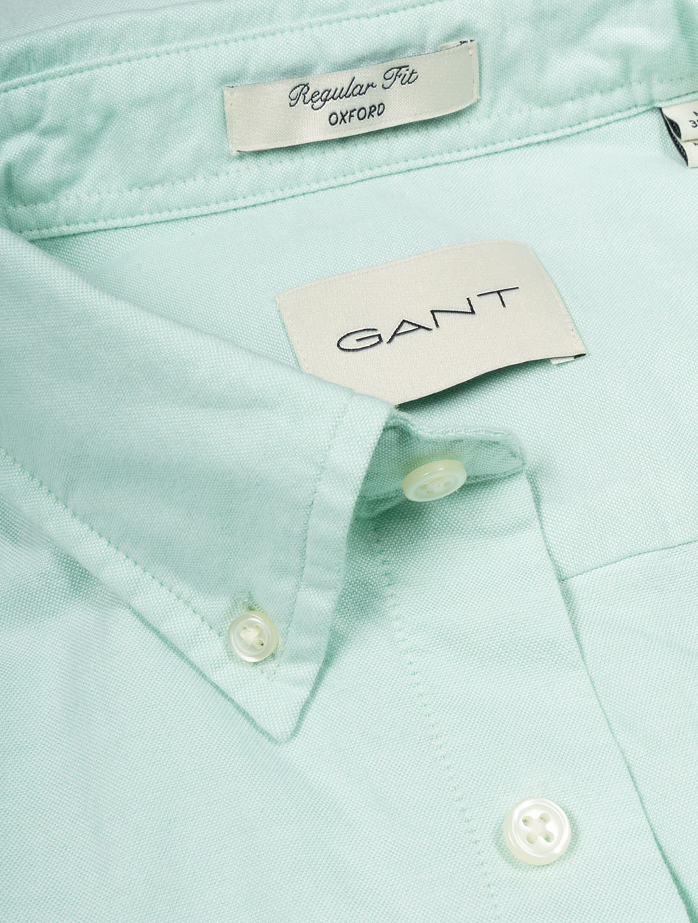 Classic Oxford Short Sleeve Shirt Washed Turquoise - Image 6