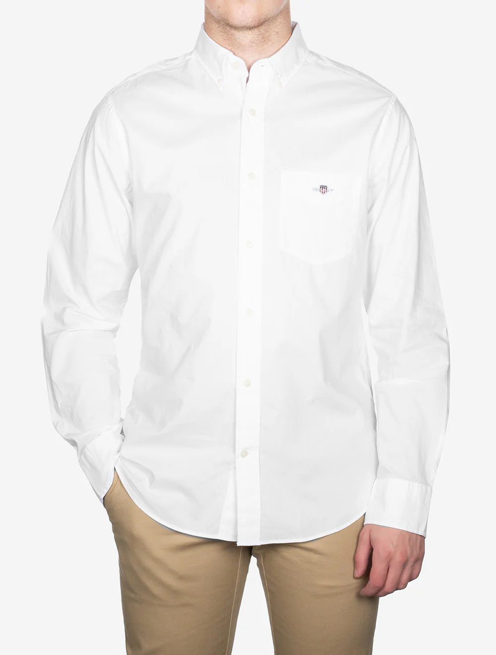 Regular Classic Poplin Shirt White - Image 2
