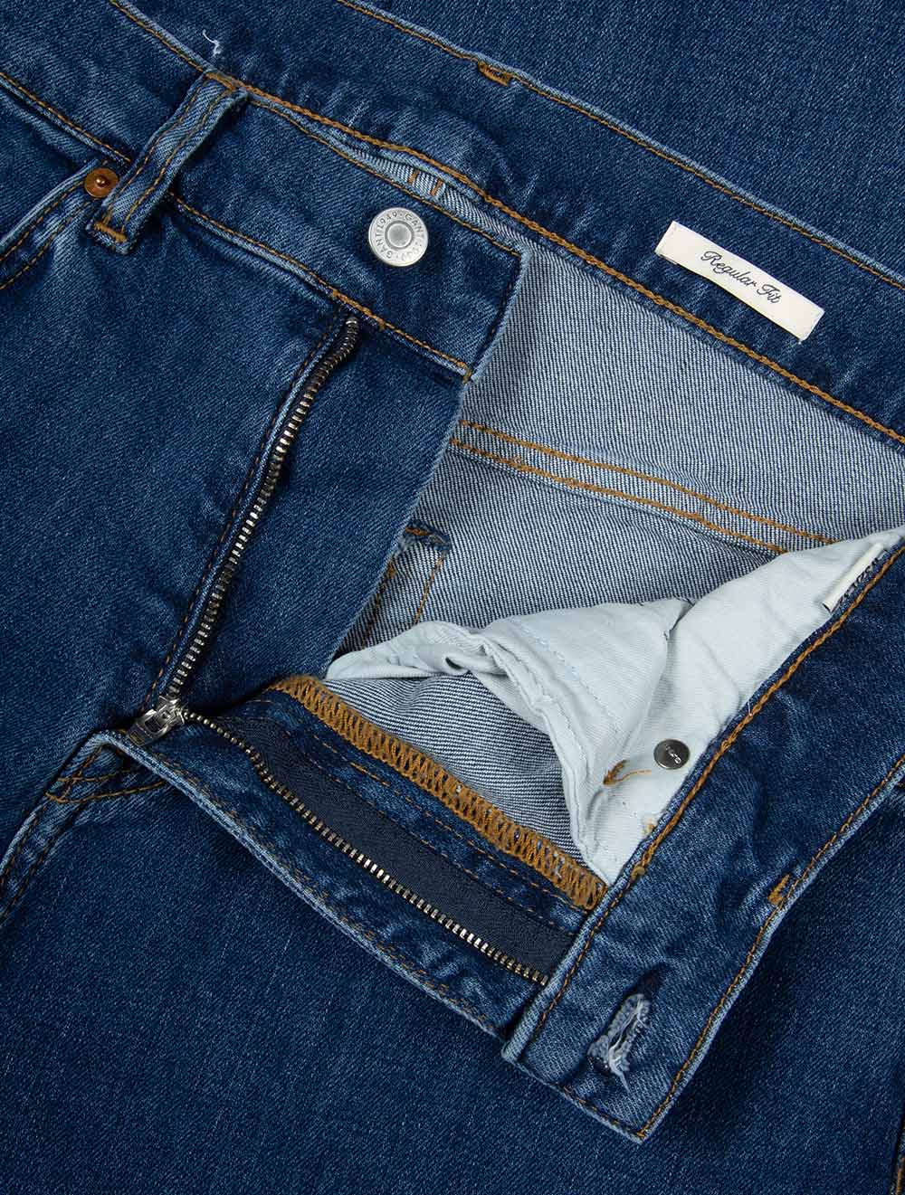 Regular Clean Wash Jeans Mid Blue Vintage - Image 4