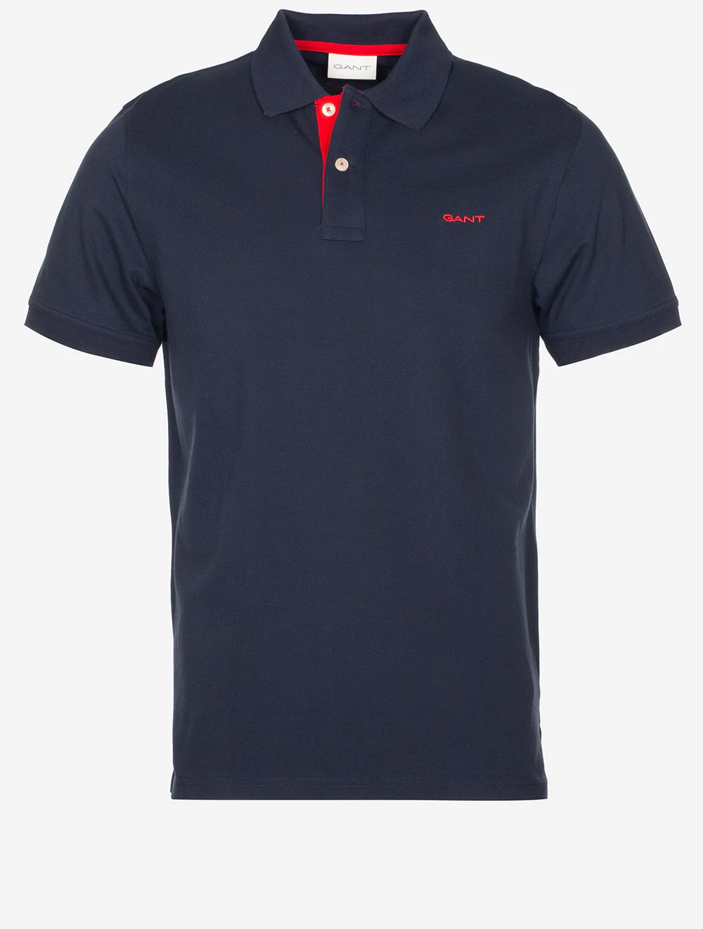 Contrast Short Sleeve Piqué Regular Fit Polo Shirt Evening Blue