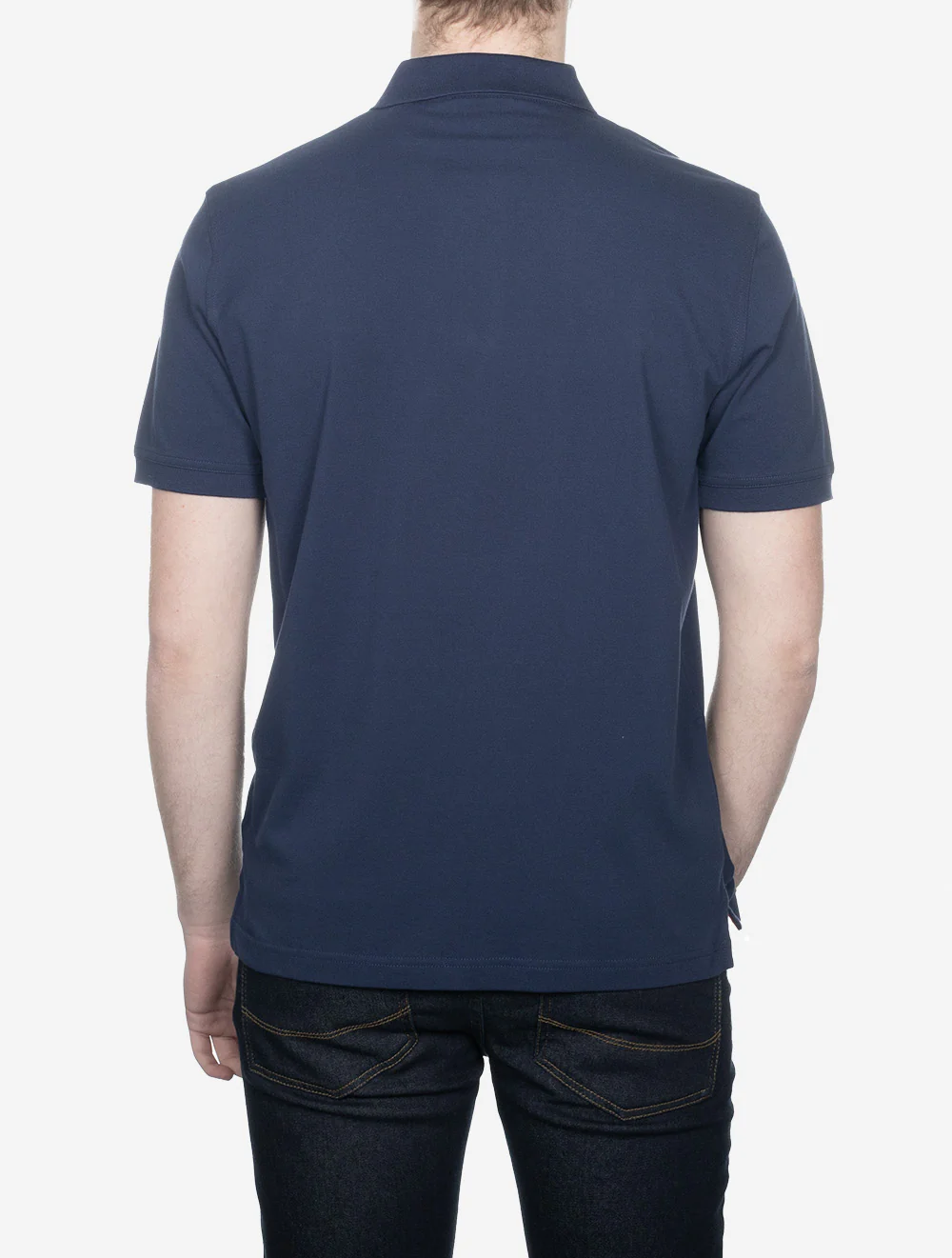 Contrast Piqué Regular Fit Polo Shirt Persian Blue - Image 3