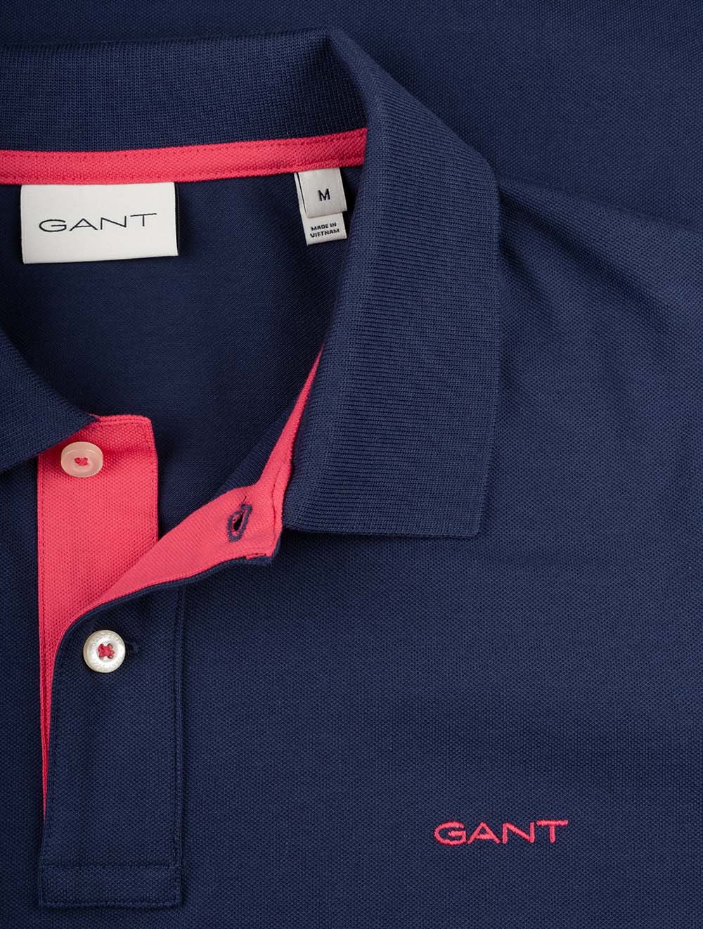 Contrast Piqué Regular Fit Polo Shirt Persian Blue - Image 4
