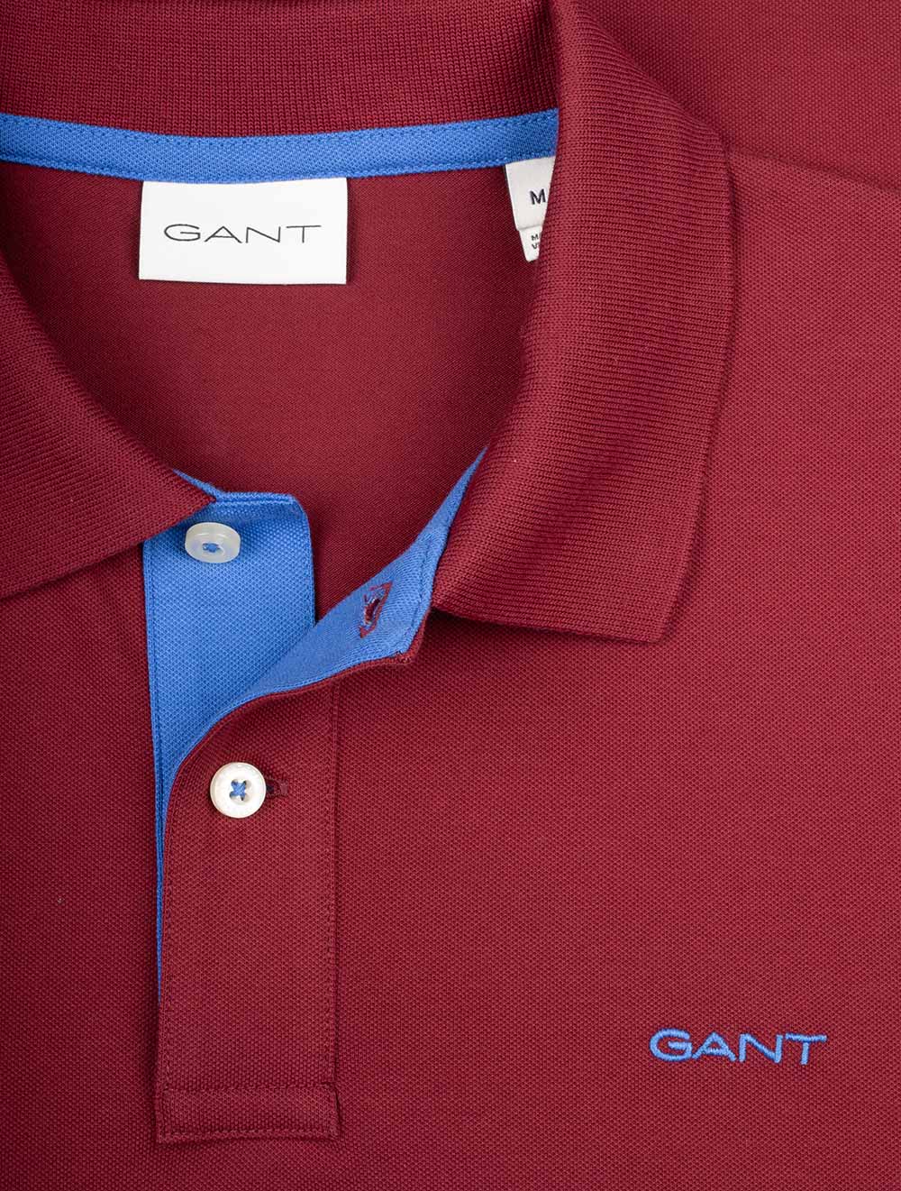 Contrast Piqué Regular Fit Polo Shirt Plumped Red - Image 4