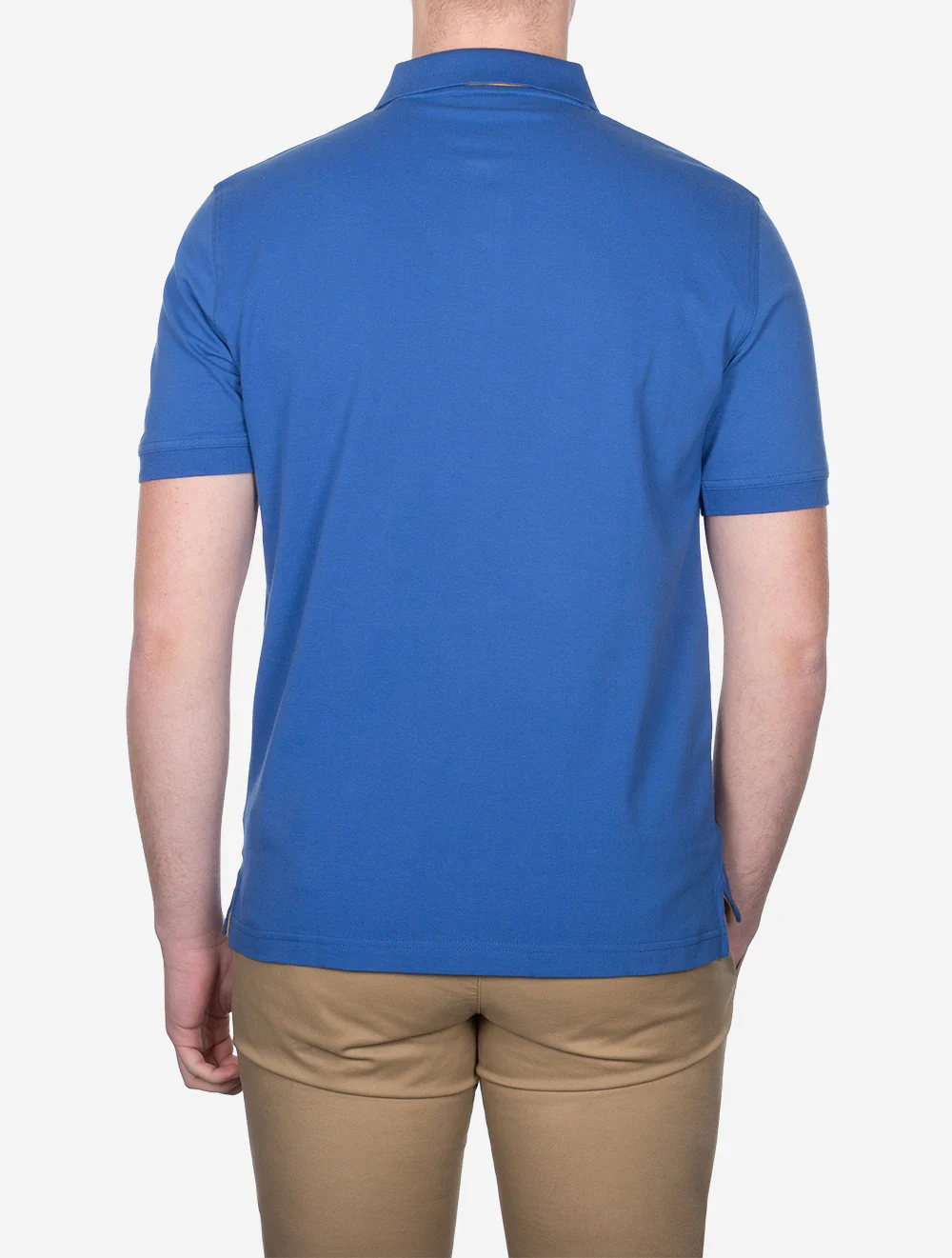 Contrast Piqué Polo Shirt Rich Blue - Image 3