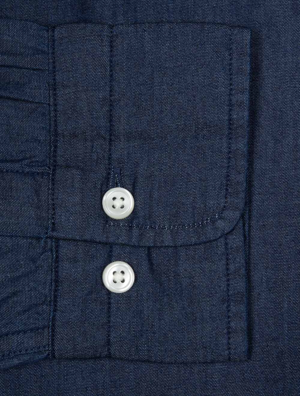 Regular Indigo Twill Shirt Dark Indigo - Image 4