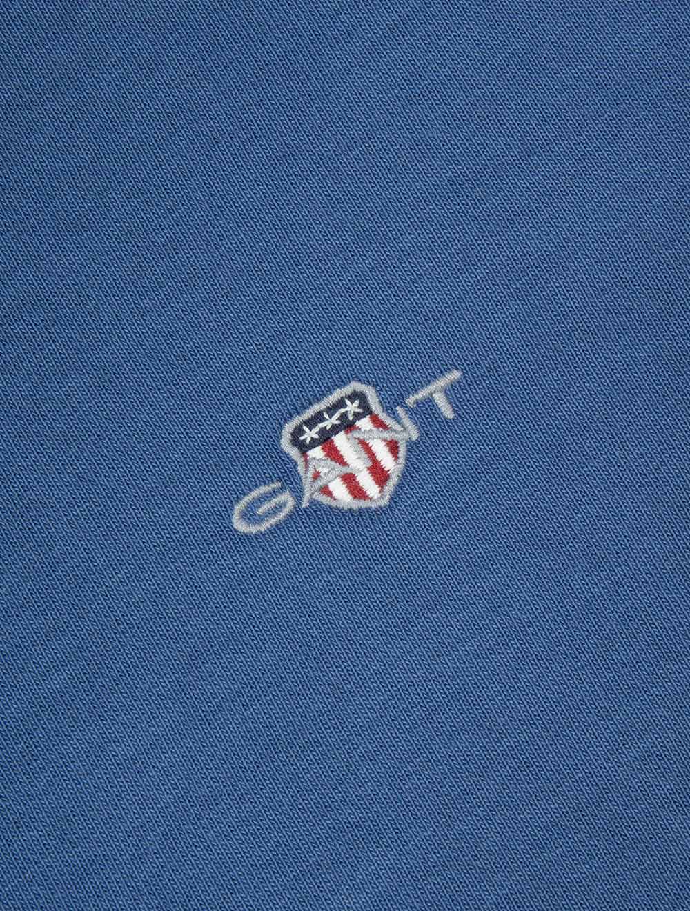 Regular Shield Full Zip Hoodie Vintage Blue - Image 5