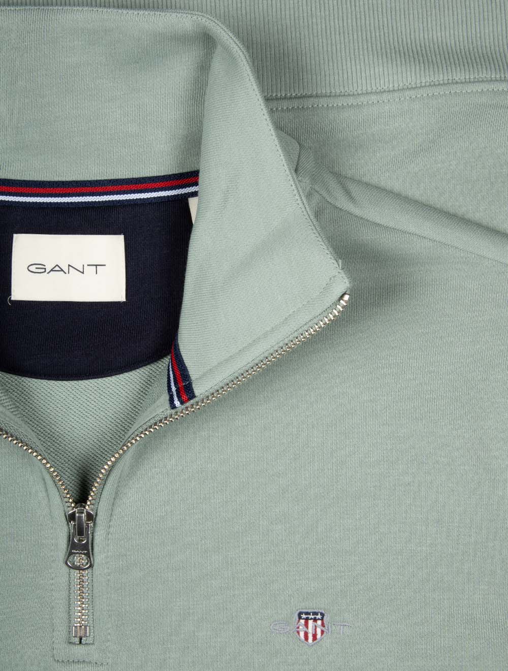 Regular Shield Half Zip Sweat Ceramic Grey - Image 4