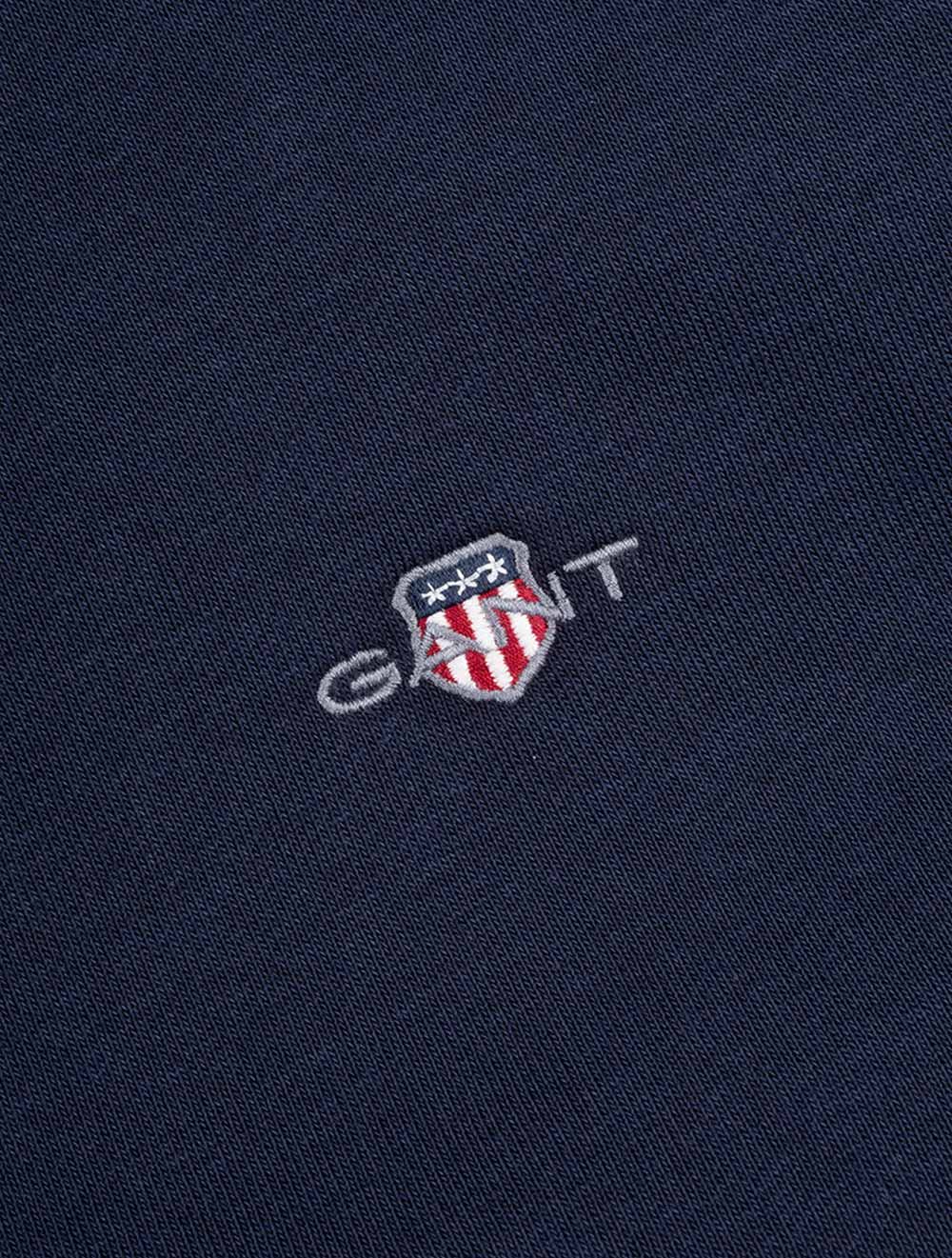 Regular Fit Shield Half-Zip Sweatshirt Evening Blue - Image 5