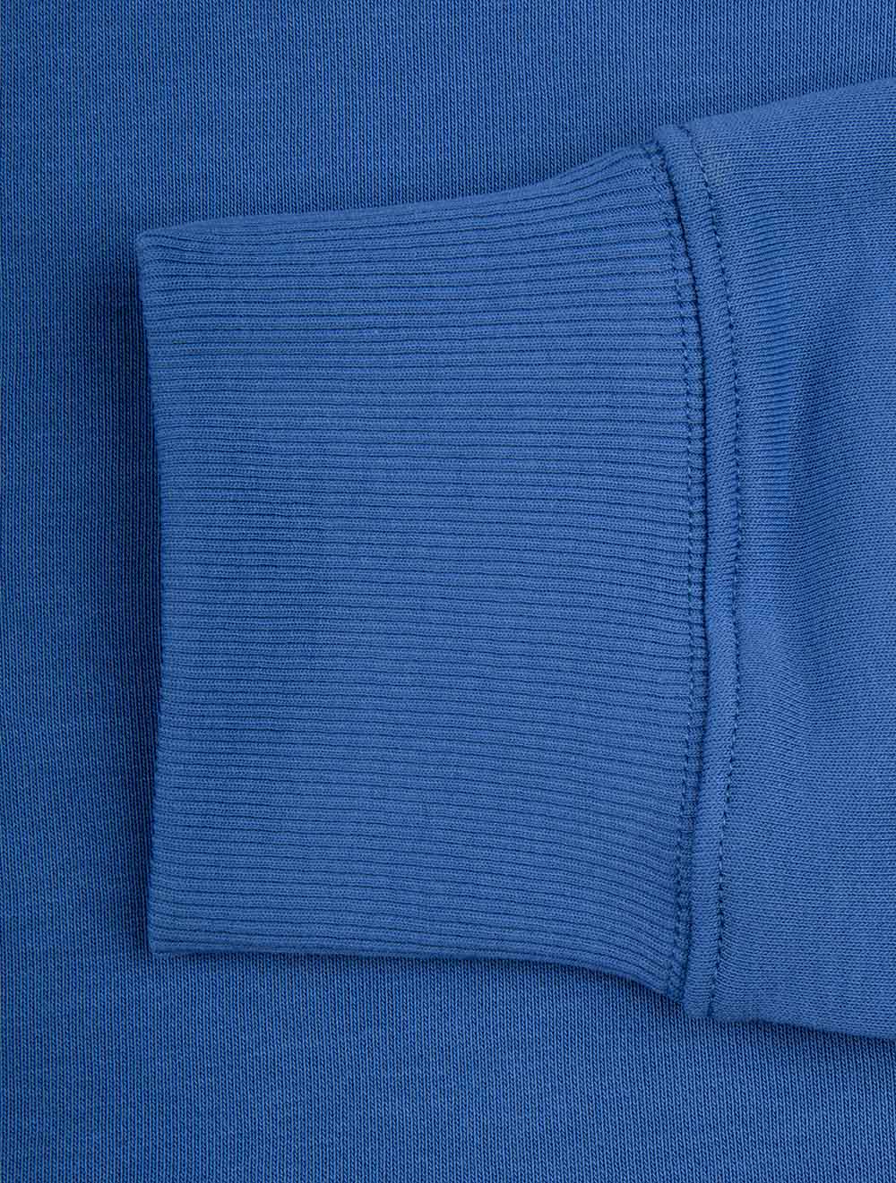 Regular Fit Shield Half-Zip Sweatshirt Rich Blue - Image 4