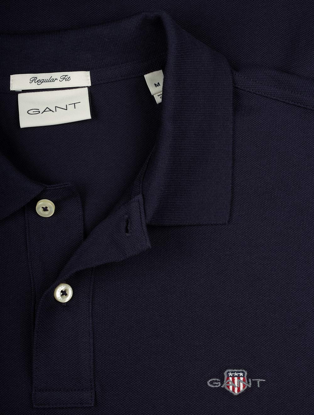 Regular Shield Short Sleeve Pique Polo Evening Blue - Image 4