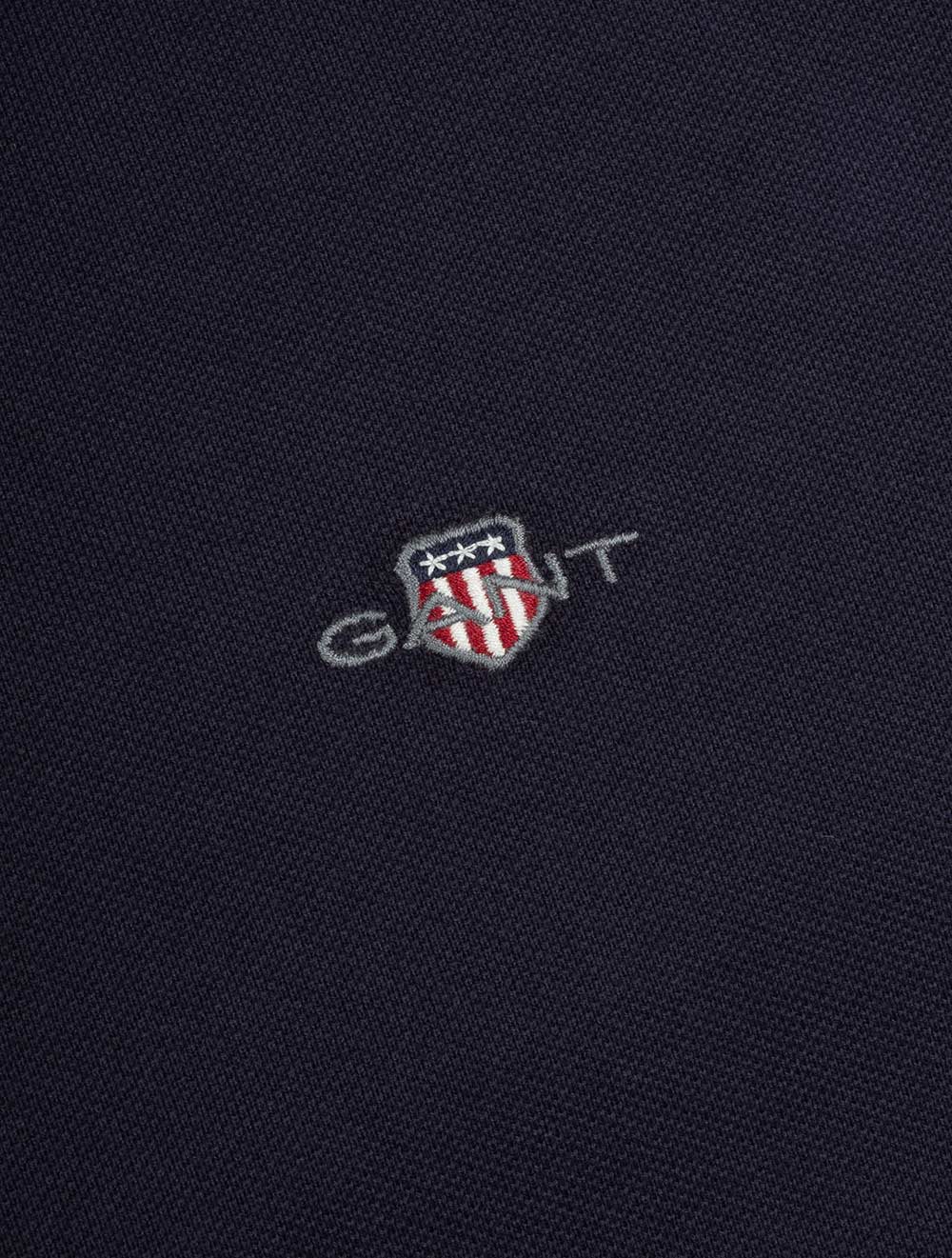Regular Shield Short Sleeve Pique Polo Evening Blue - Image 5