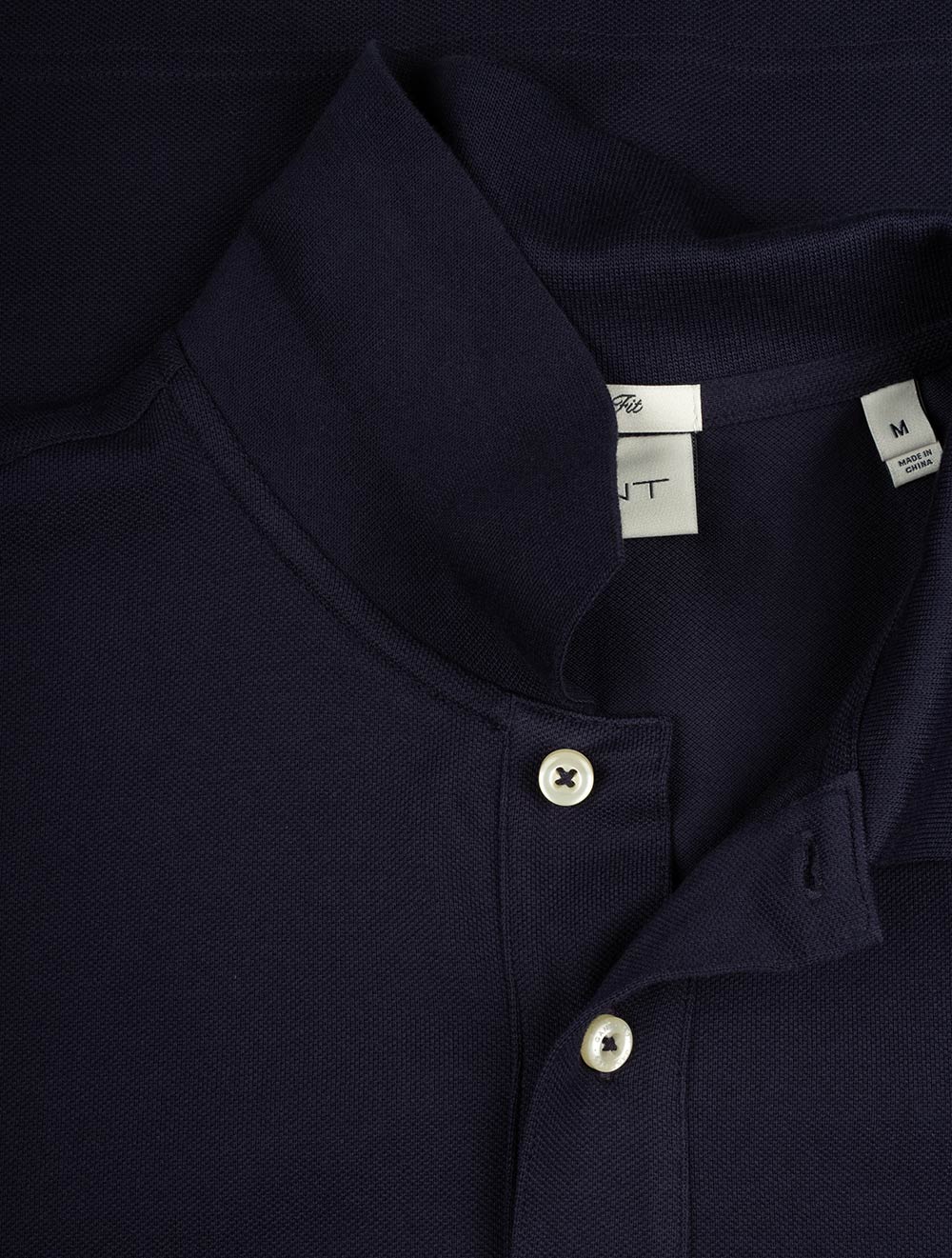 Regular Shield Short Sleeve Pique Polo Evening Blue - Image 6