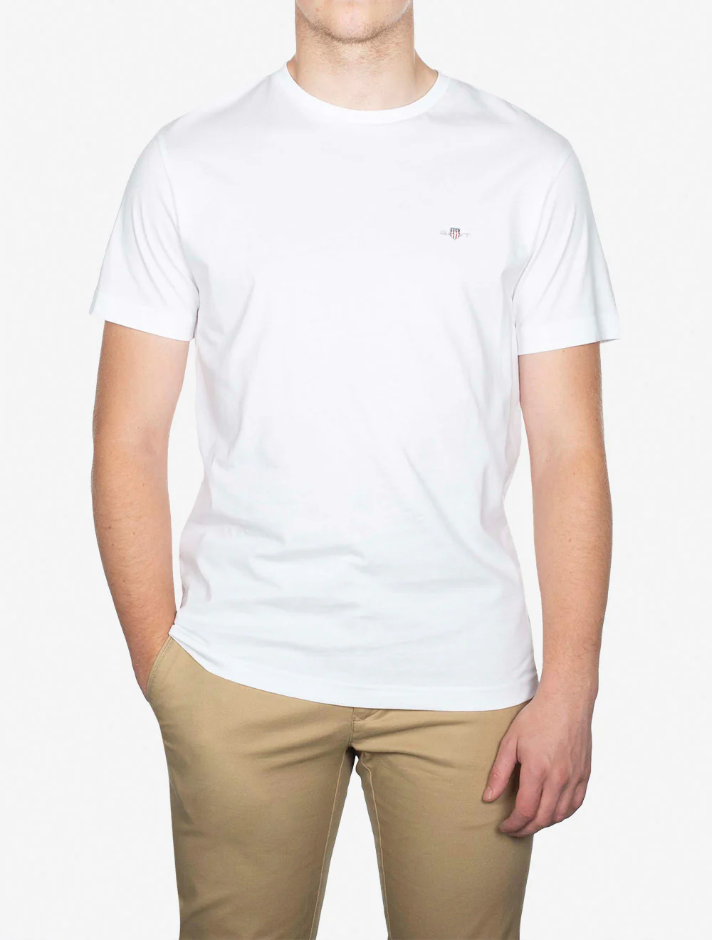 Regular Fit Shield Short Sleeve T-Shirt White - Image 2