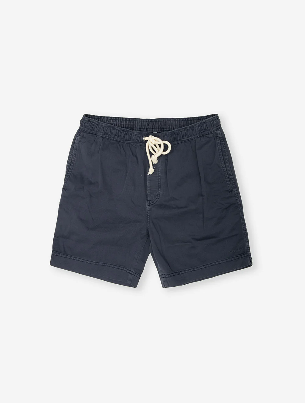 Regular Sunfaded Drawstring Shorts Evening Blue