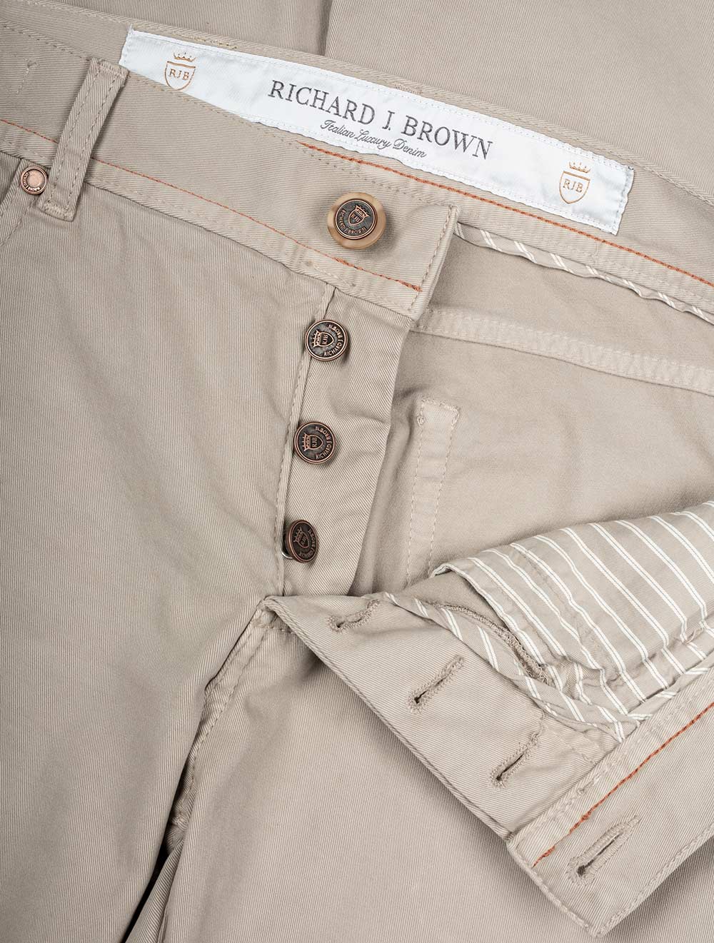 Milano Luxury Denim Jean-Beige - Image 3