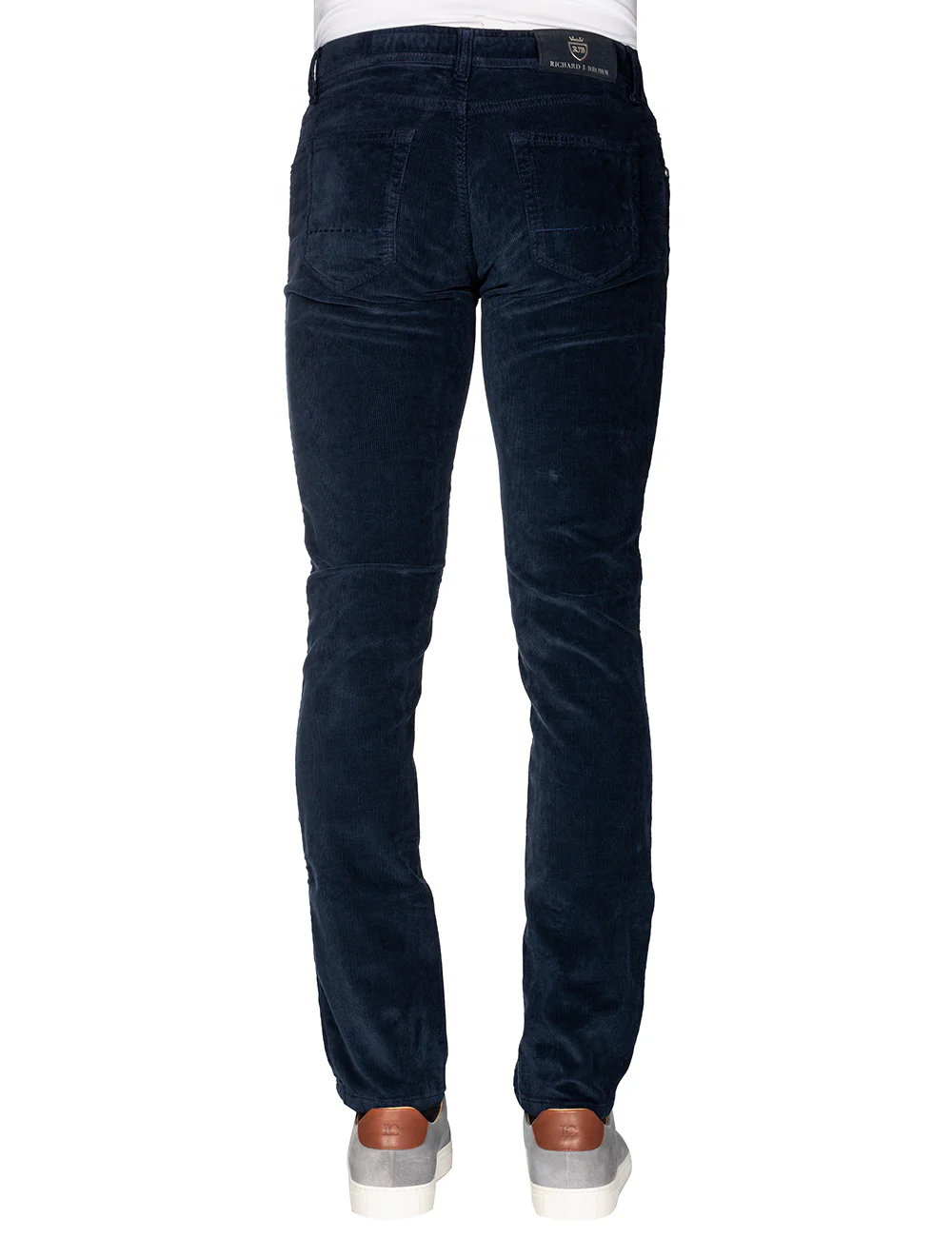 Luxury Cotton Cashmere Cord Navy - Image 3