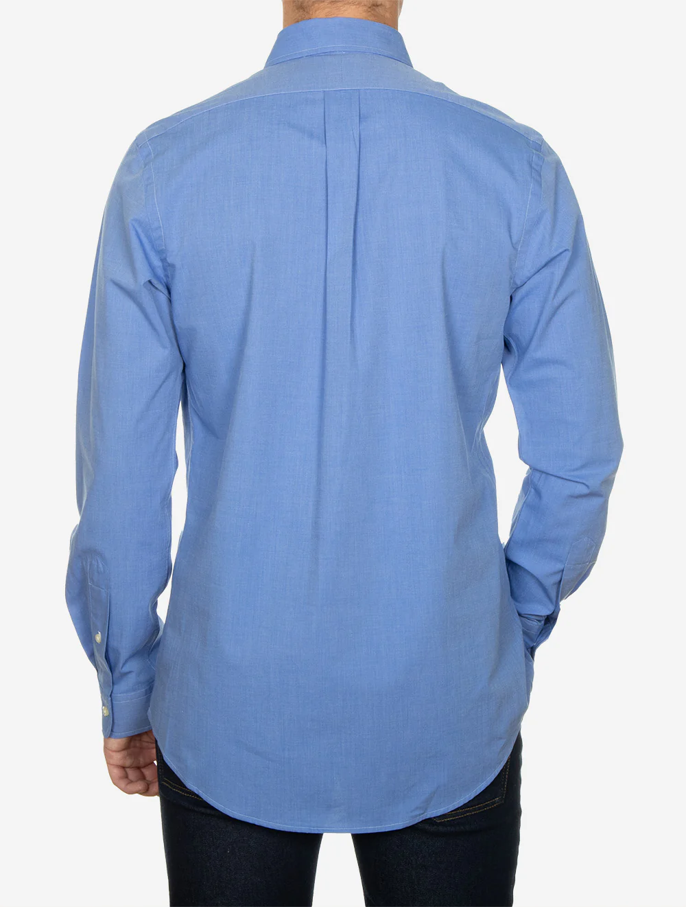 Buttondown Poplin Shirt Blue - Image 3