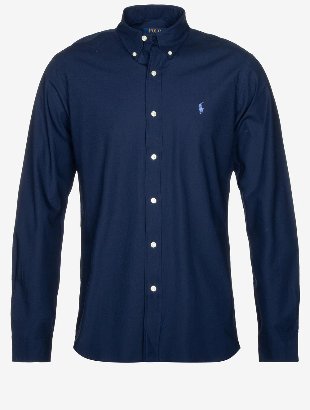 Poplin Button-down Plain Shirt Navy