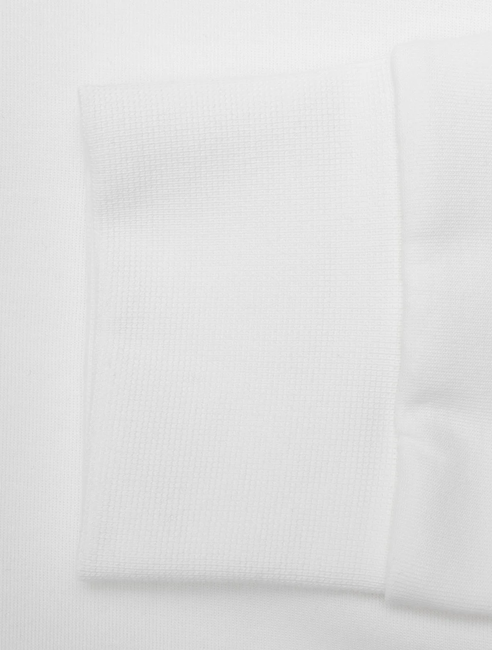 Double Knit Full Zip Hoodie White - Image 5